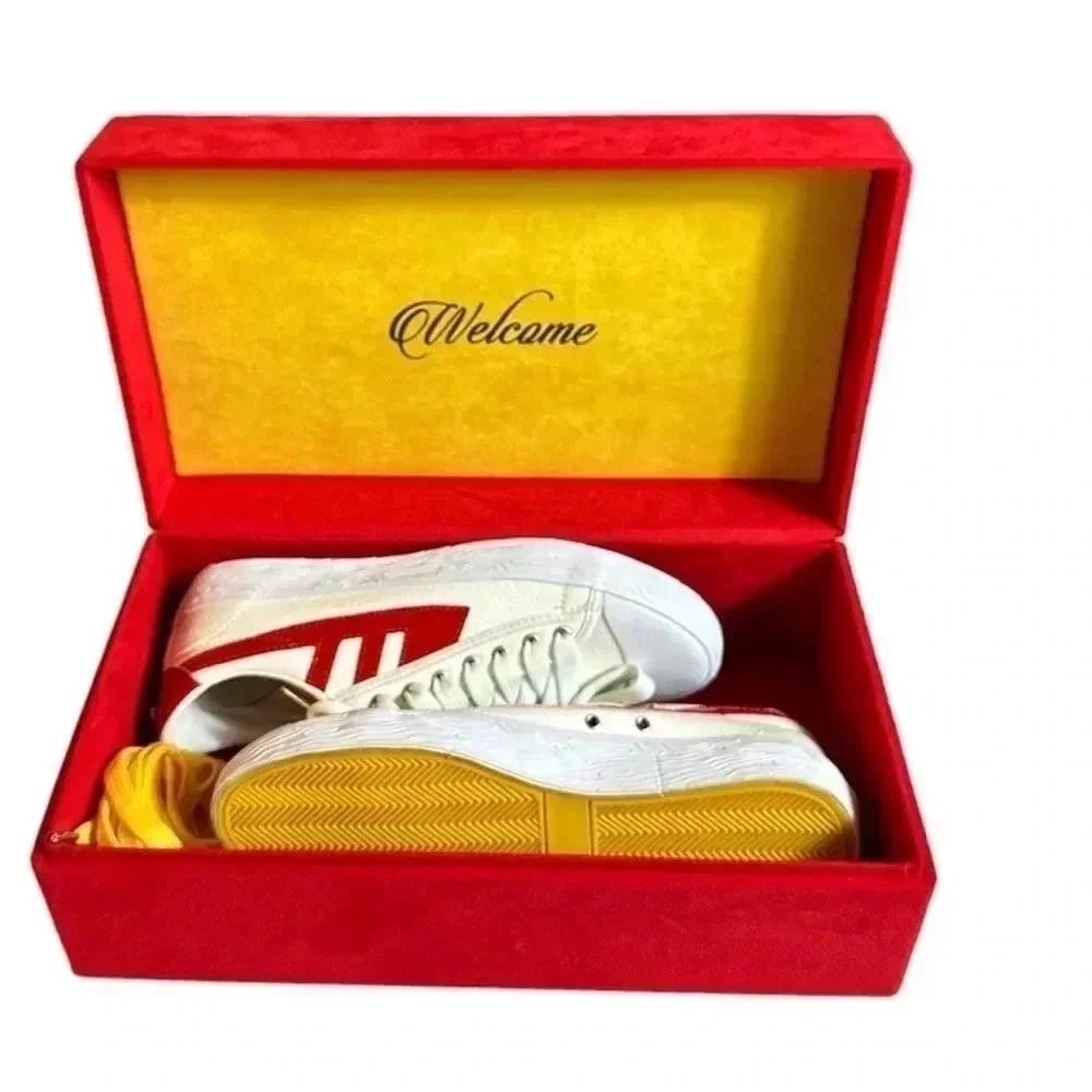 When Smoke Clears Mens White Red Size 7 - Picture 6 of 16